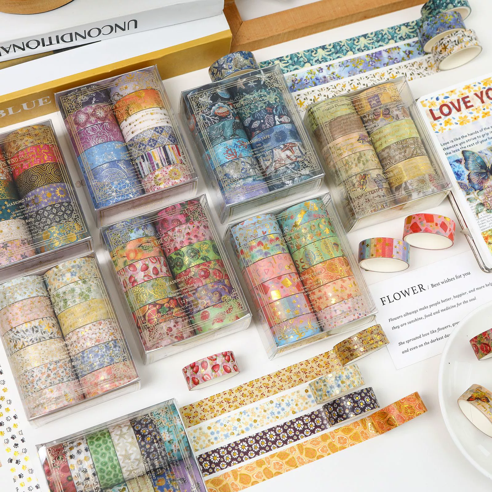 SDRT241017 И слушайте ветер стонет серии бронзовые и бумажные ленты набор 12 Вовлечение трансграничных продуктов