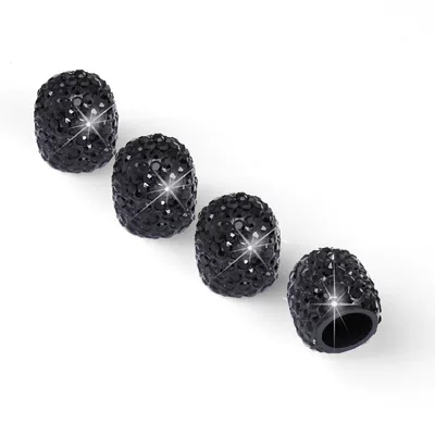 Core Covers, Car-Mounted Diamond-Topped Tire – valve - black-diamond-1-set-of-4