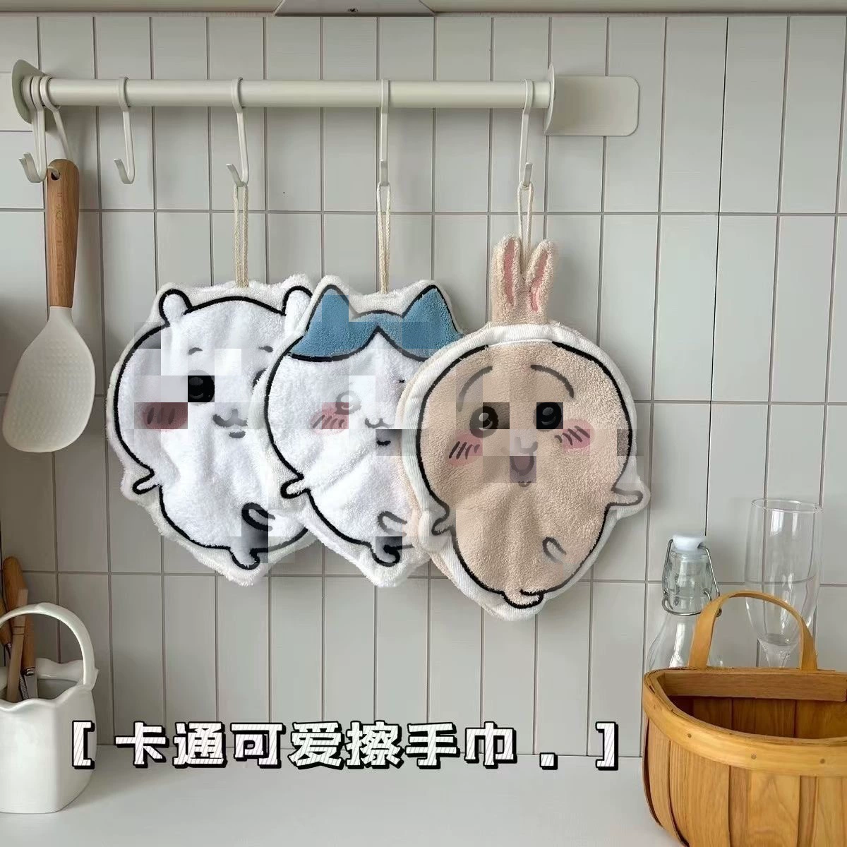 Симпатичные мультяшные полотенца для рук Подвесные супер впитывающие воду толстые бытовые кухонные туалеты толстые тряпки детские платки