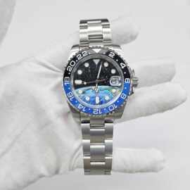 40mm不绣钢机械手表 绿夜光表盘 全沙带表壳 适配NH35机芯