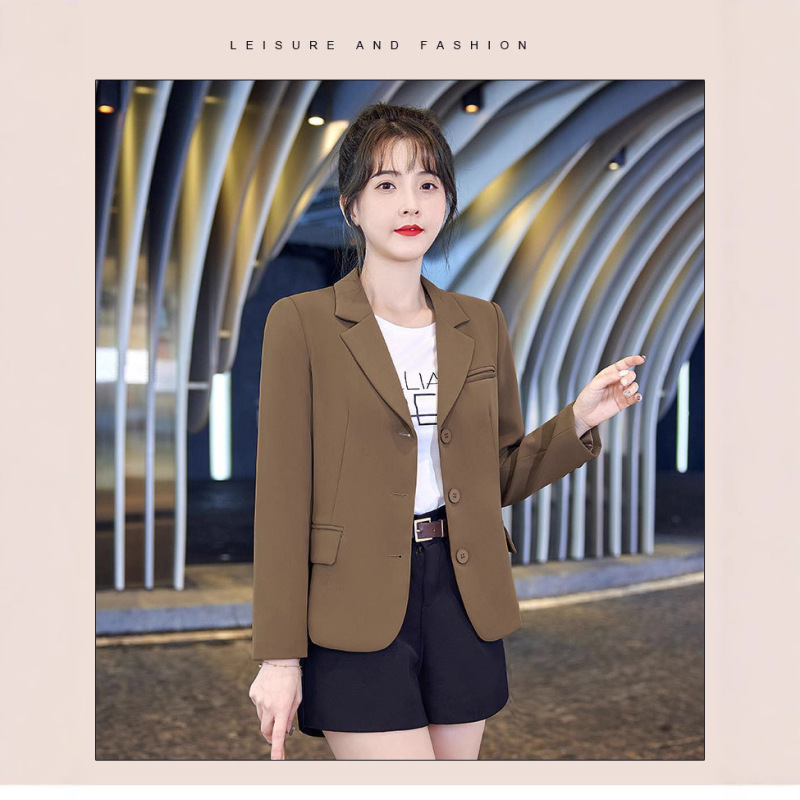 Black Blazer for Women, Summer and Spring/Autumn, Petite Size, 2025 New Style, Slim Fit, Short Blazer, Formal Wear, Elegant