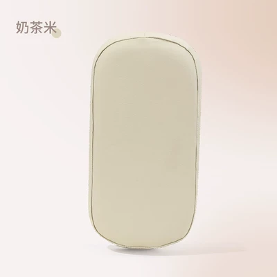 Battery Bike Seat Cover, Electric car cushion - embossed-bear-rear-seat-cover-milk-tea-rice