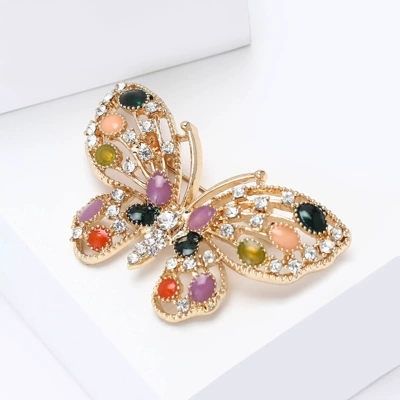 Yaxa sancaqları Hollow Butterfly Enamel Brooch Exquisite