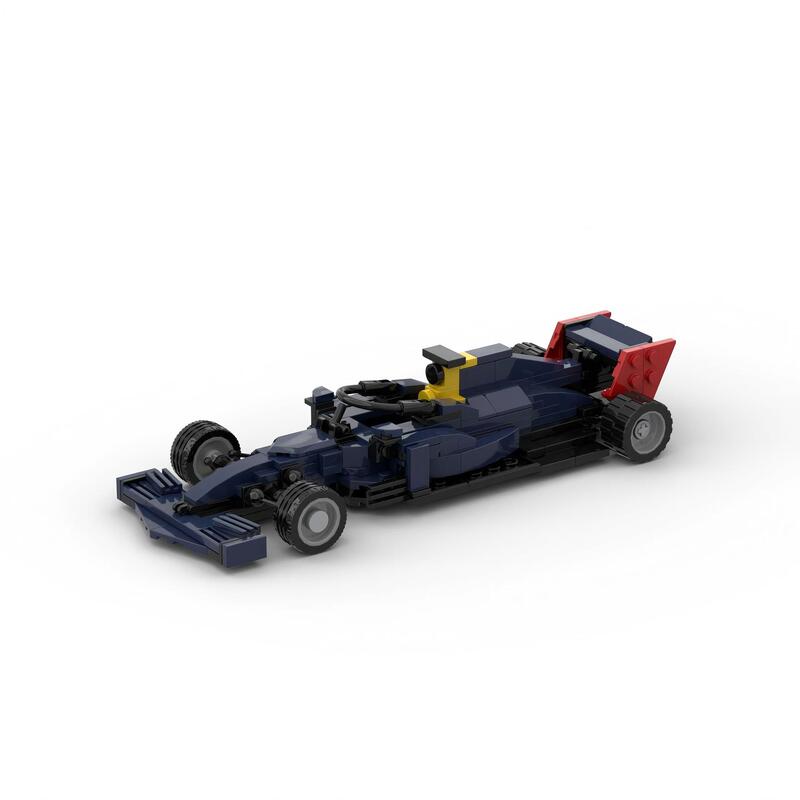 Compatible with LEGO Creative Racing MOC-60442 Formula F1 Red Bull RB16 Small Particle Building Blocks Model