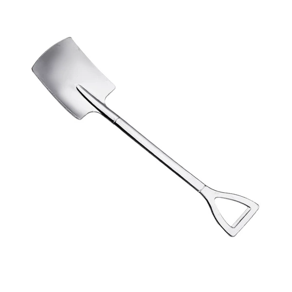 Silver shovel spoon flat
