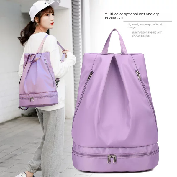 Manufacturer Wholesale New Dry and Wet Separation Swimming Bag Independent Shoe Position Fitness Bag for Women Waterproof Beach Storage Bag for Men