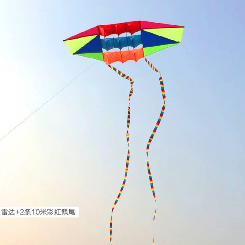 潍坊风筝2.5米立体雷达风筝成人抗大风跨境亚马逊外贸滑翔机风筝|undefined