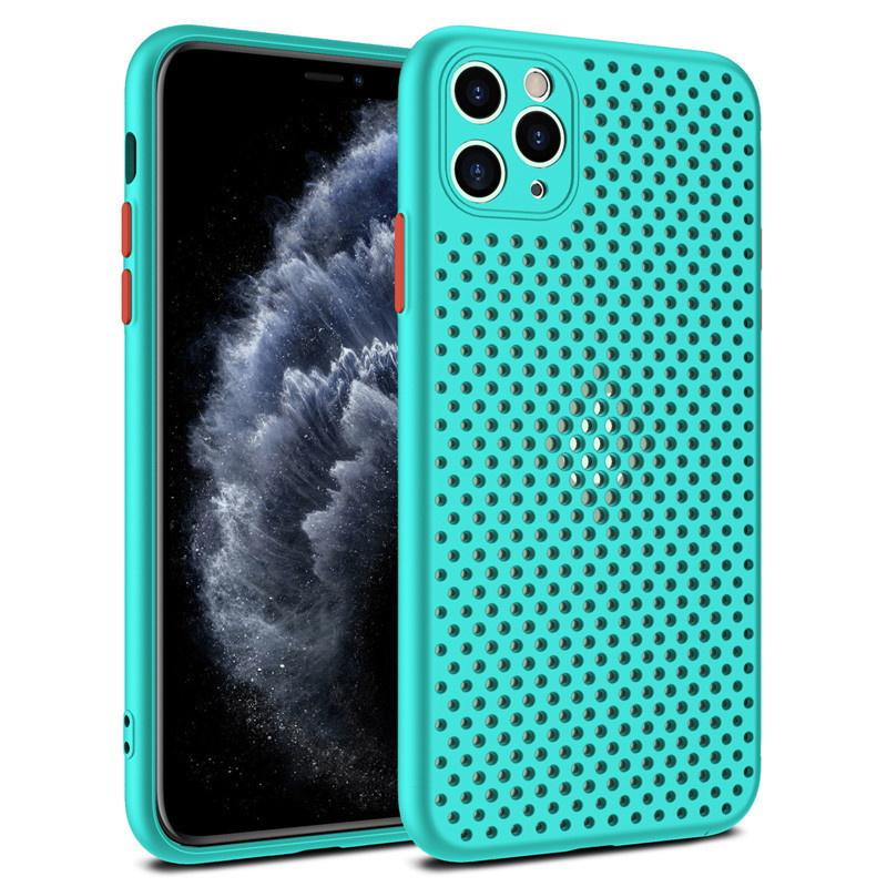适用iPhoneXSMAX网孔手机壳苹果XR硅胶XS透气散热防摔X软壳|undefined