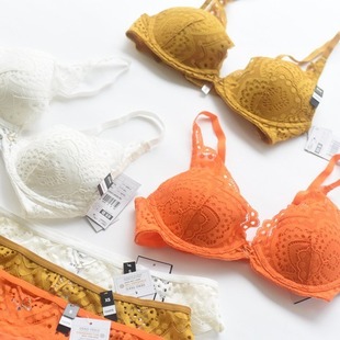 French underwear thin push up non-empty cup lace bra comfortable small chest top support big chest small sexy bra for women