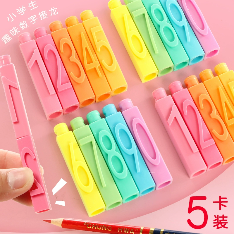 Веселый цифровой пасьянс чехол для карандашей креативный цифровой сшитый детский карандаш чехол для карандашей защитный чехол для карандашей