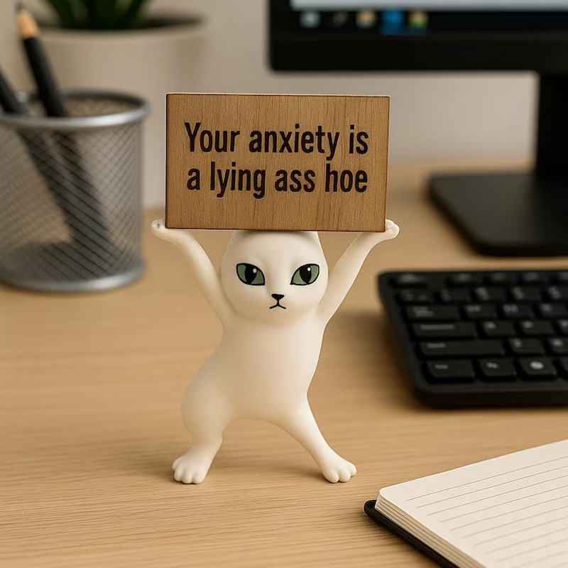 Cross-Border New Products Interesting Cat Ornaments Miniature Cat Statues Christmas Decorations Resin Crafts