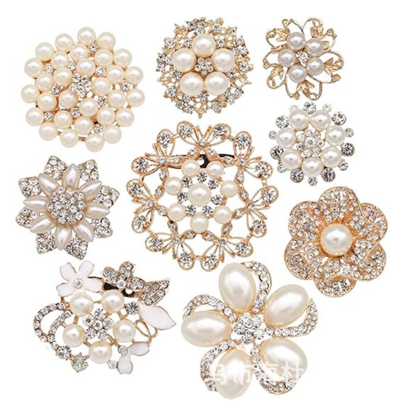 Broche papillon rétro européenne et américaine en alliage incrusté de strass, ornée d'une coccinelle._voghion.com
