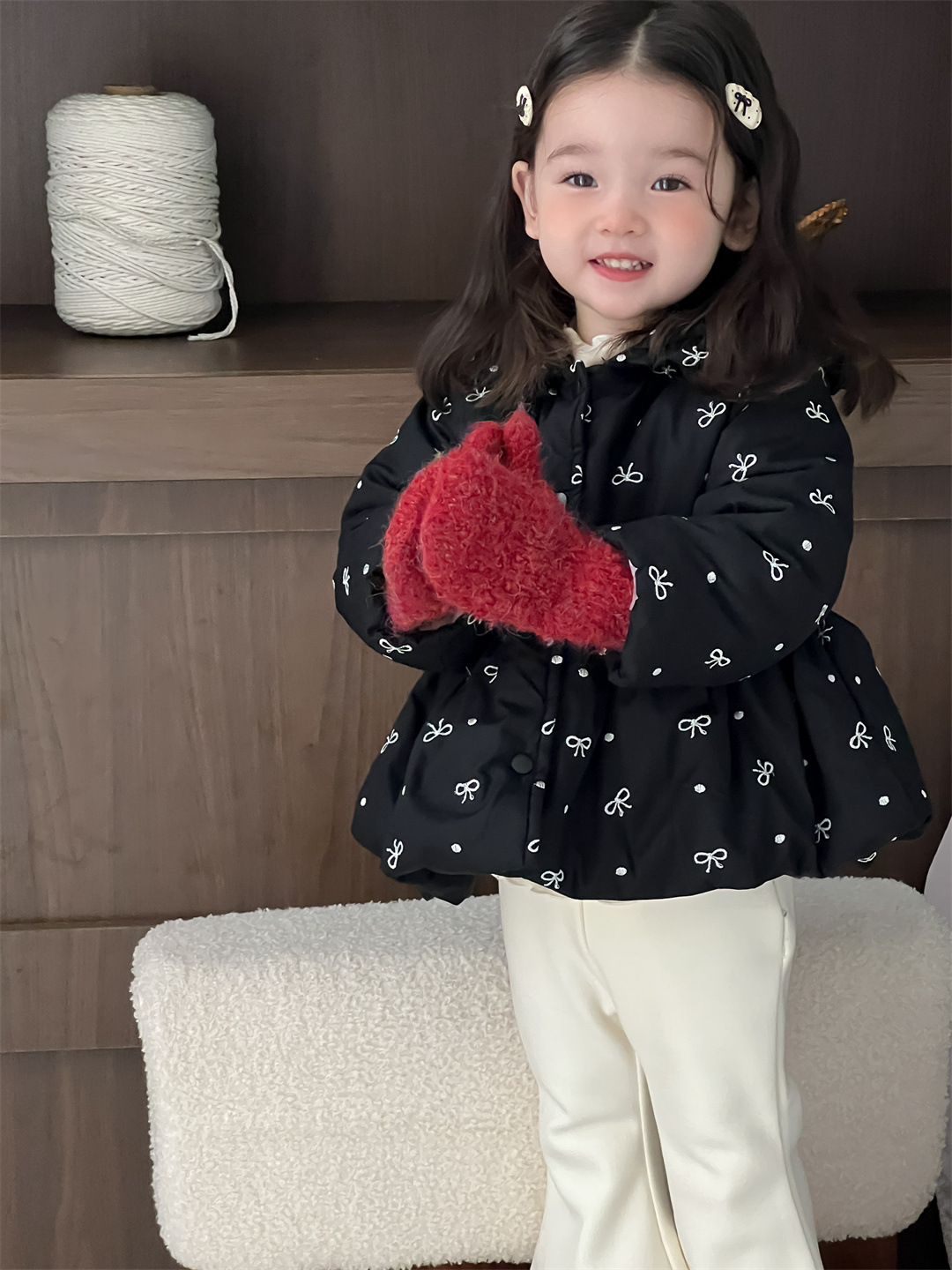 Baby invierno abrigo de algodón grueso ropa de bebé invierno ropa infantil coreana abrigo de algodón encapuchado