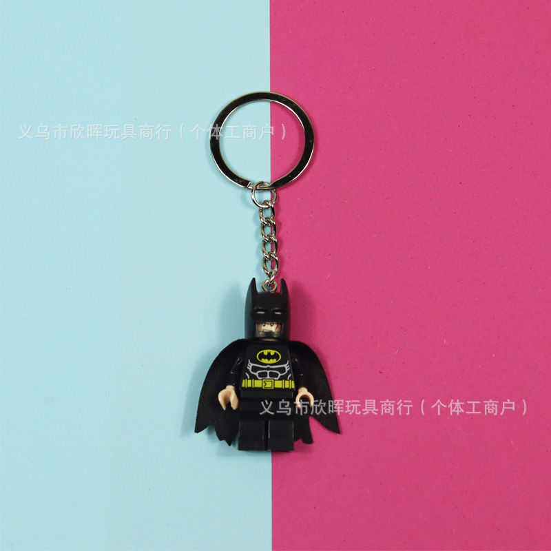 DC Batman Minifigure Keychain Black