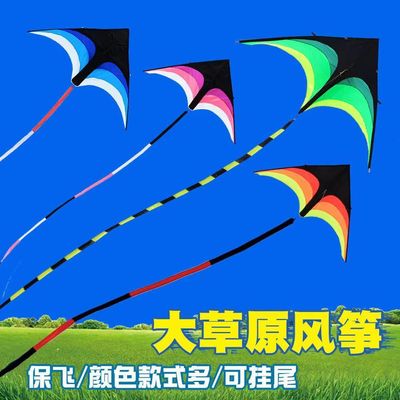 Weifang 2022 new pattern Prairie kite adult children Breeze Nasty easily fly large Red Kite