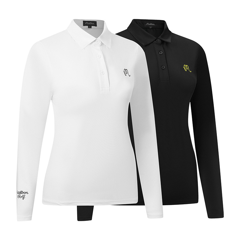[Special Offer] m Golf Long Sleeve Women's Spring and Autumn Polo Shirt Golf Stretch Breathable Sports T-Shirt # 2202