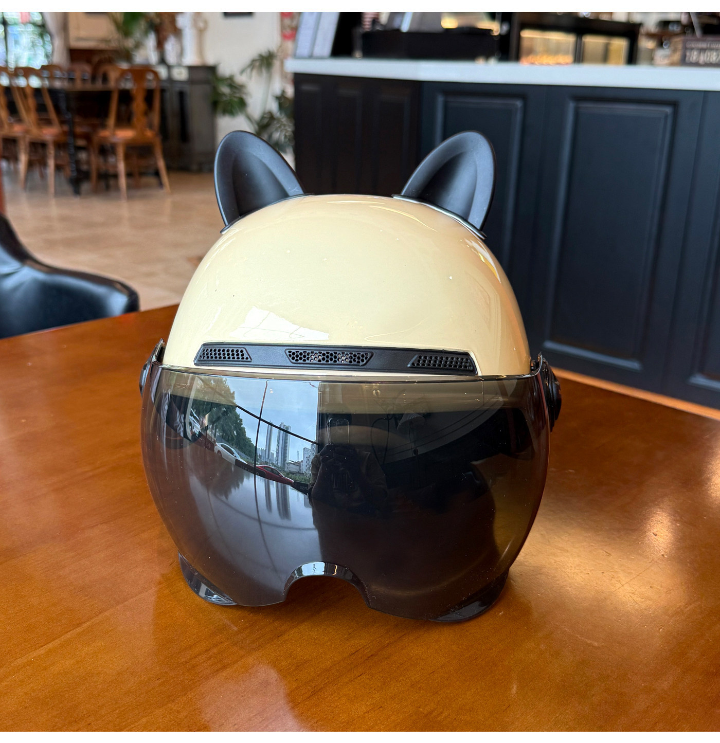 Simple Cat Design C Certified Electric Vehicle Helmet National Standard Summer Women's Electric Scooter Safety Helmet Four Seasons Sun Protection Half Helmet