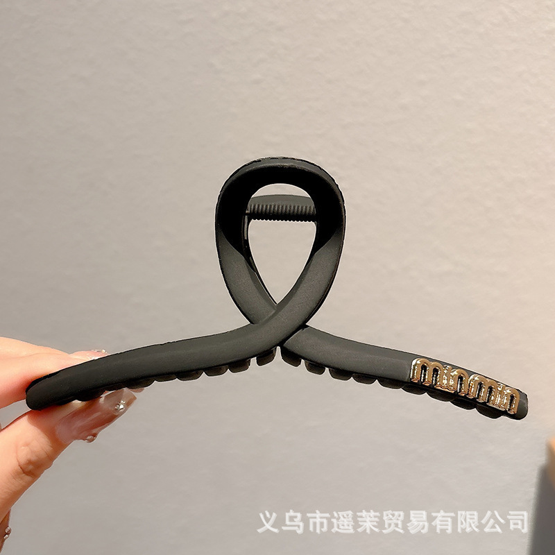 轻奢高端水晶大号抓夹鲨鱼夹女时尚百搭后脑勺盘发夹新款发抓头饰|undefined