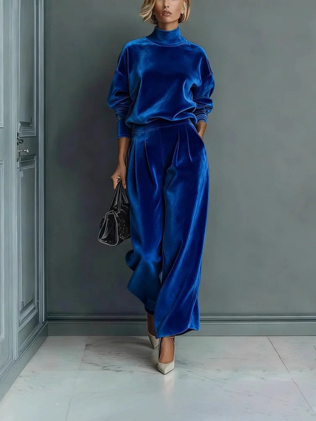autumn demi-season velvet sports suit for leisure