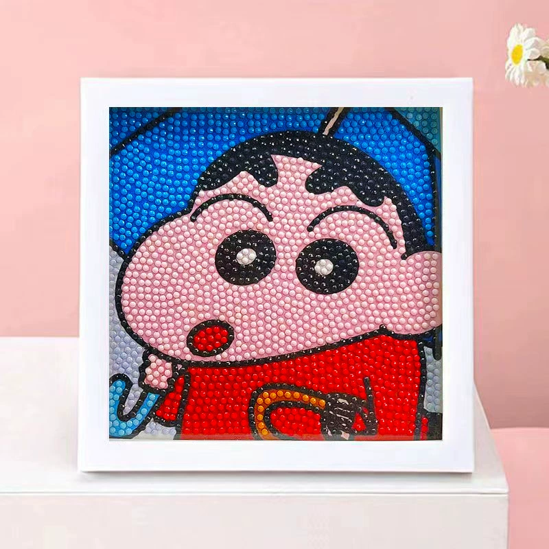 DIY-набор для алмазной мозаики 17×17 см, пластиковая рама, дизайн щенок, полный набор инструментов для кладки