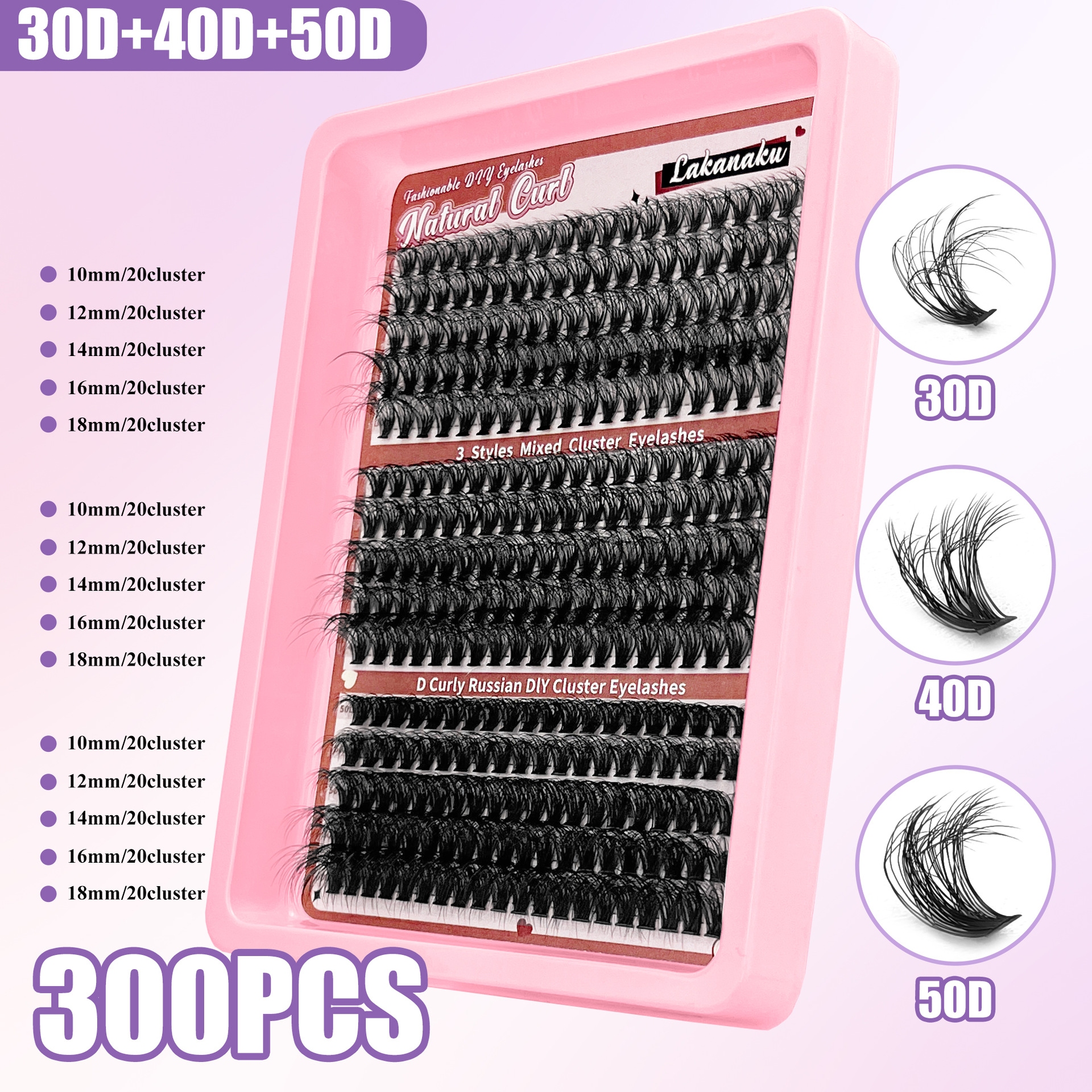 Spiky Lashes pestañas Fairy 30d Amazon Europa y Estados Unidos DIY segmento pequeño demonio pestañas postizas transfronterizas