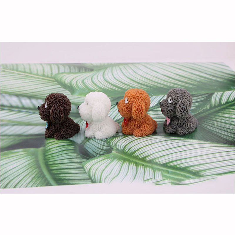 Puppy Teddy Moss micro paisaje decoración resina artesanía DIY paisajismo accesorios de la joyería material