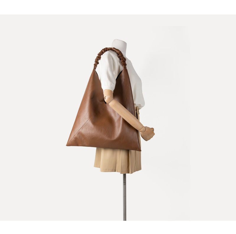 Nuovo design di nicchia coreano, texture premium, spalla plissettata sotto il braccio per le donne, versatile, grande capacità_voghion.com