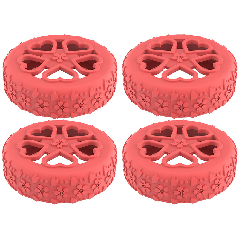 Caster shoesスーツケースホイールシリコン保護カバー耐摩耗性全包スーツケースホイールシリコン保護カバー