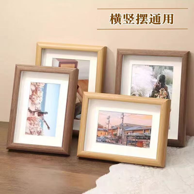 Wooden glass hollow three-dimensional photo frame DIY6 inch 7 inch 8 inch 10 inch a4 pendulum wall hanging calligraphy and painting specimen frame