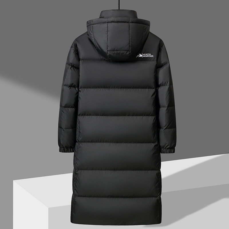 Men's Down Jacket Winter Hooded Thermal Long Coat For Couples_voghion.com