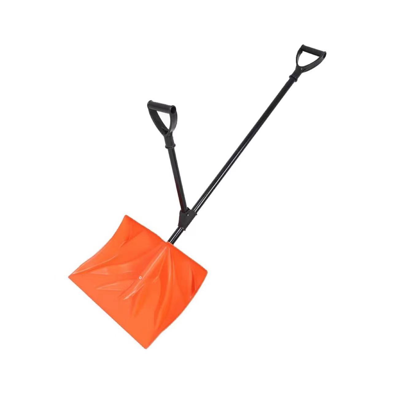 厂家供应电商热销款两用省力型雪铲塑料雪铲高质量雪铲 铁杆喷塑