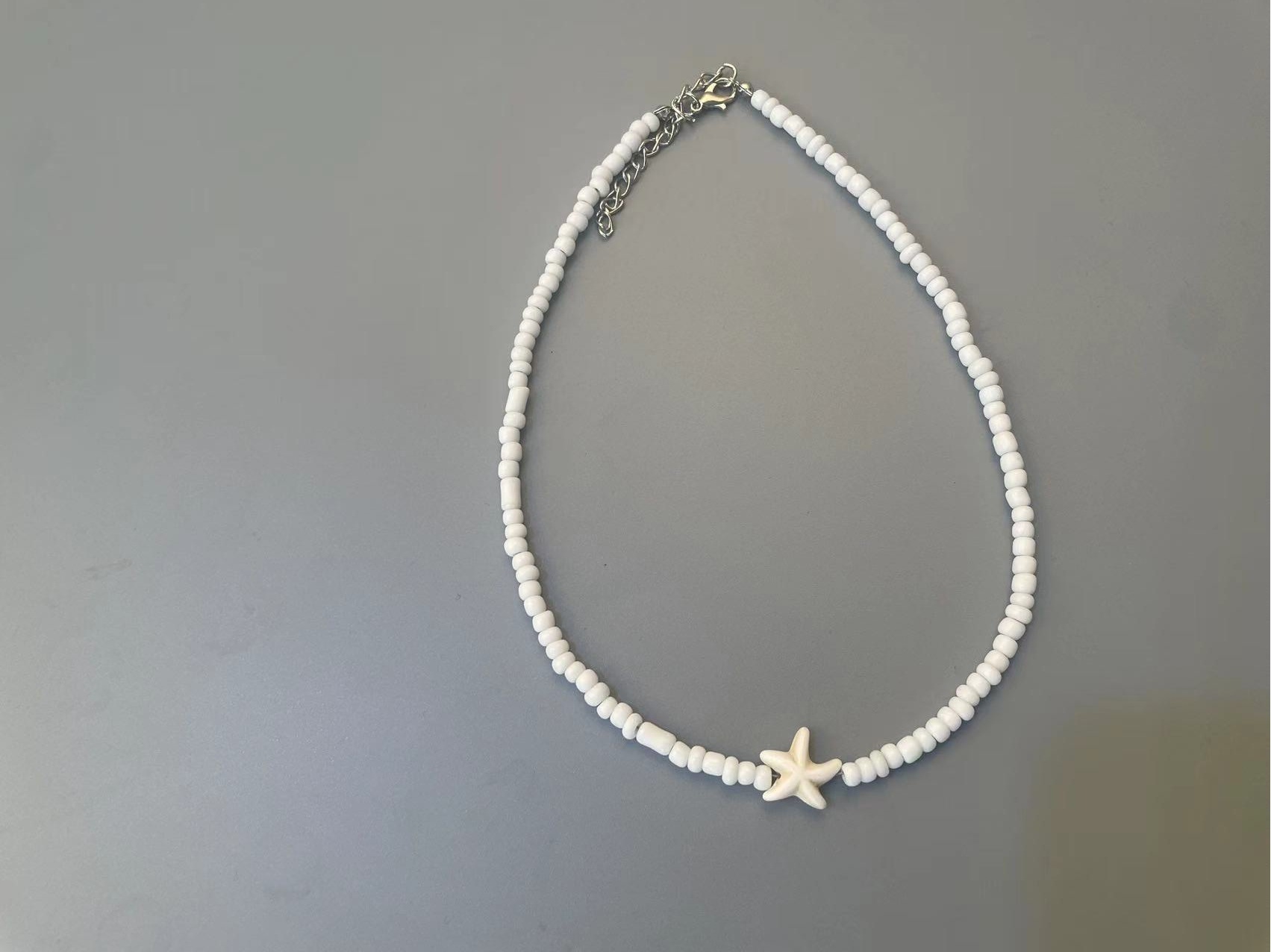 13g Weight Necklace Classification Seed Bead Chain Material 1 Piece Quantity Holiday, Daily Occasion Seed Bead Material Tortoise, Starfish Pattern Women's Gender Marine Style, Simple Style Style Marine Style Simple Style Tortoise Starfish Seed Bead Wholesale Necklace 5