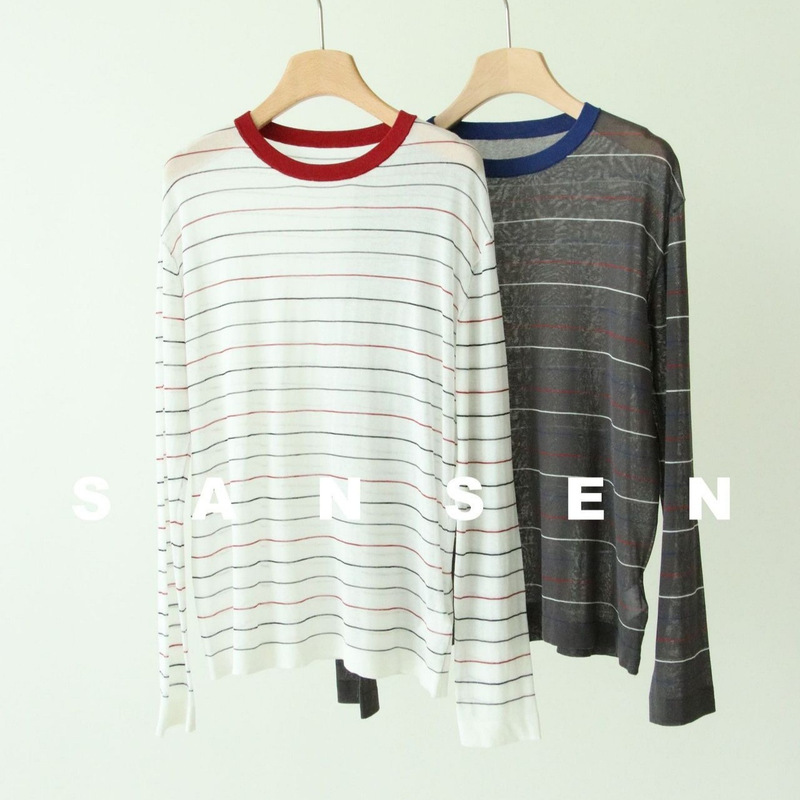 Miu Style Acetate Cotton Relaxed Fit Color-Blocked Round Neck Striped Long-Sleeve Sailor Style Sun-Protective Knitwear for Women