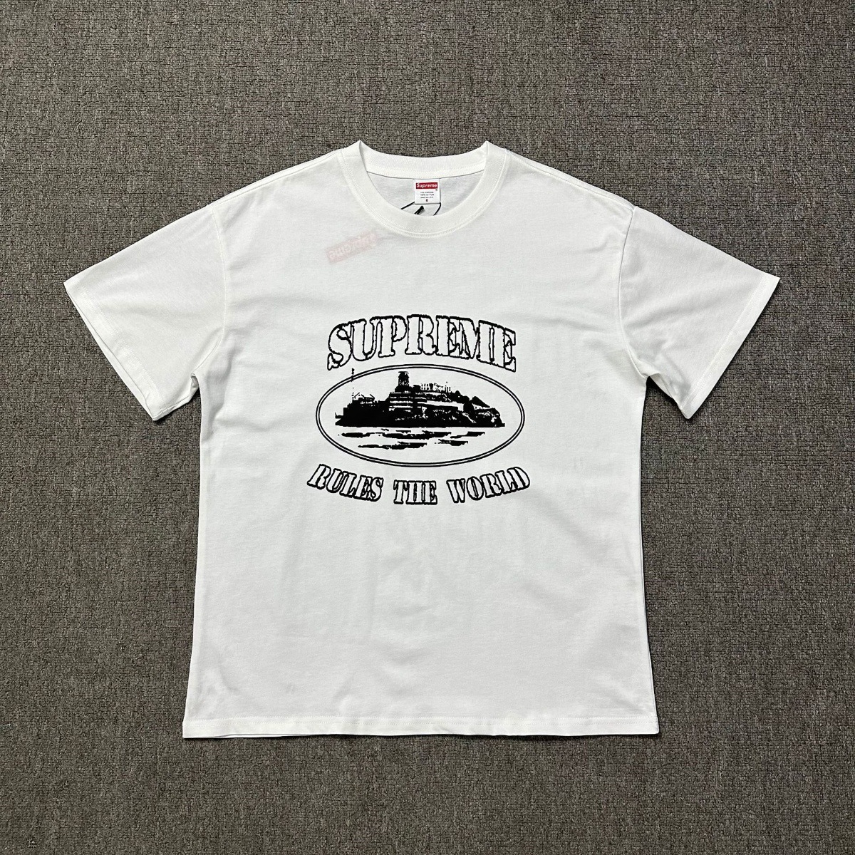 Supreme T-shirt Alcatraz White