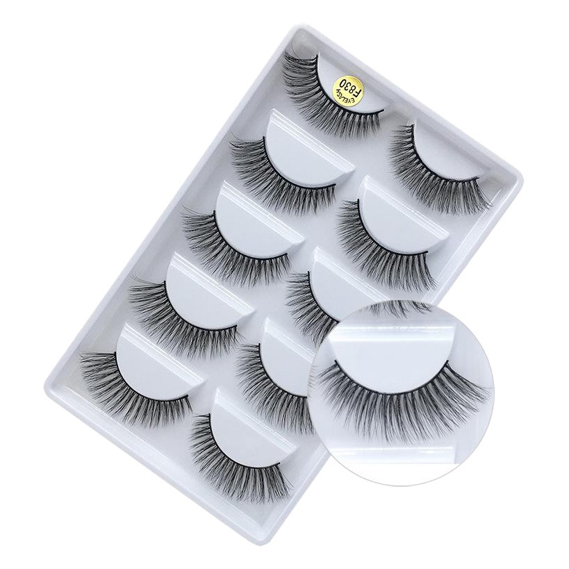 Fabricante al por mayor de pestañas postizas 3D europeas y americanas G800, estilo cruzado afilado, paquete de 5 pares, pestañas postizas de pelo de visón, estilo nuevo y voluminoso.