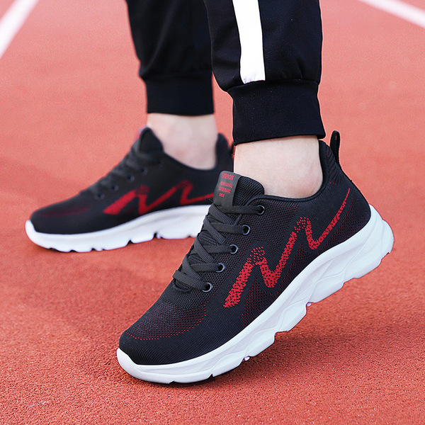 Breathable lightweight non-slip casual running sneakers flat