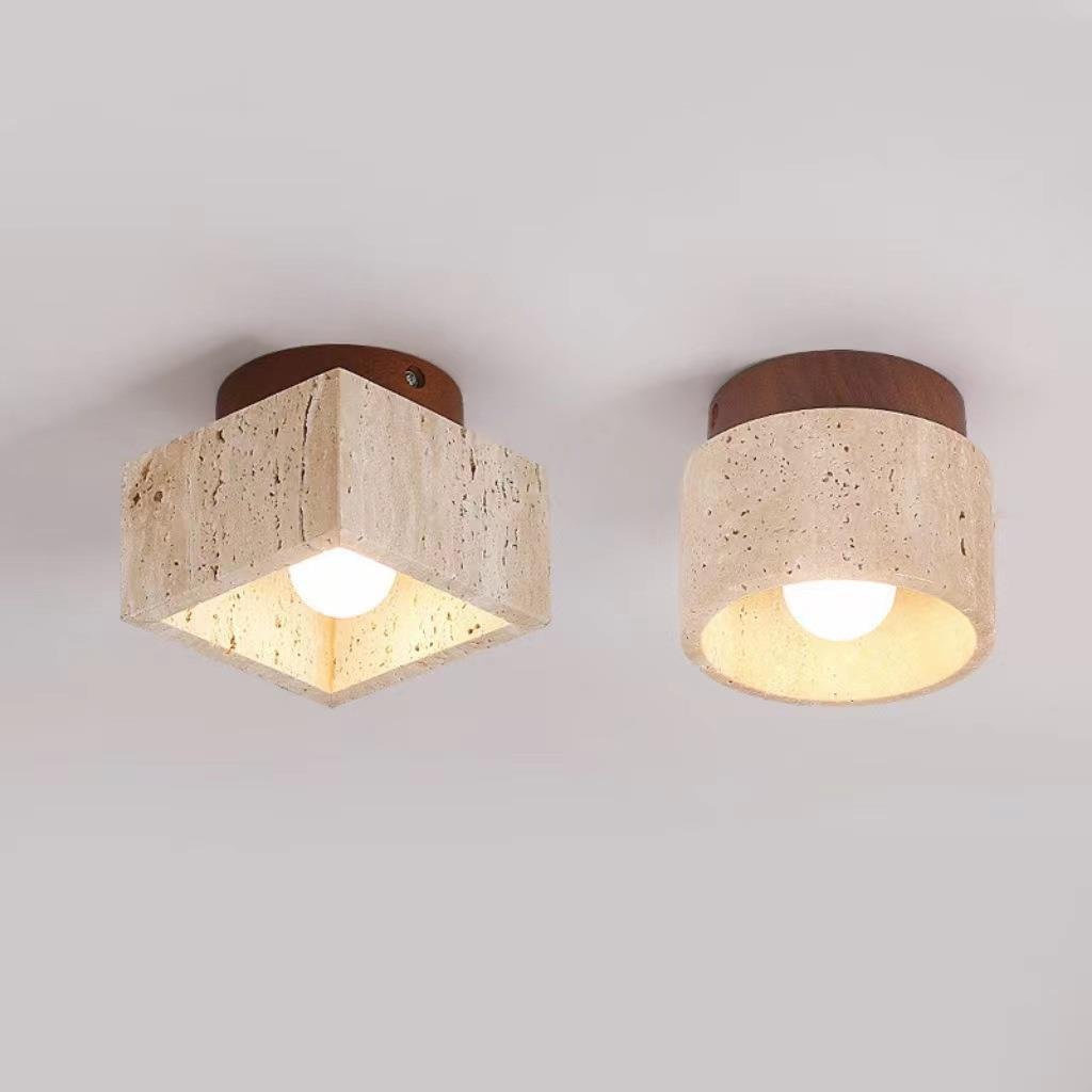 lámpara de techo diseñador de lámpara de techo iluminación de viento dormitorio decoración de viento sala de estar escalera pasillo diseño de crema personalidad marca silenciosa