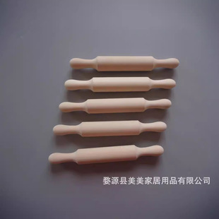 Spot supply wooden children's conjoined rolling pin mini wooden noodle stick children's DIY noodle stick baking tools