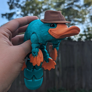 N 90867 Articulated platypus ornament �P���Ʉ�����F�[��