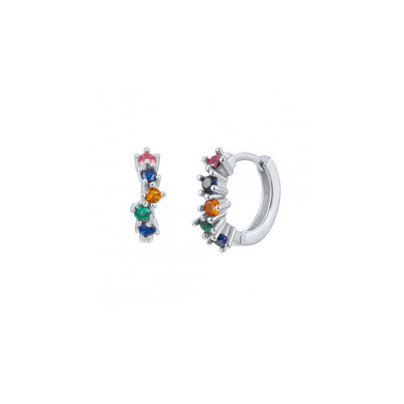 Simple Style Geometric Sterling Silver Earrings Plating Zircon 925 Silver Earrings