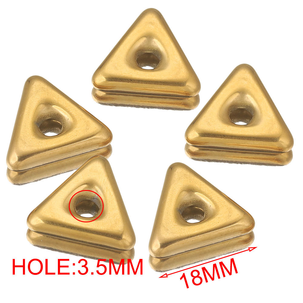 5g Weight 0.03µm Gold Plating Thickness PVD Coated Gold Plating Process Spacer Bars Jewelry Making Type 18K Real Gold Plated Plating Material 5 PCS/Package Quantity Stainless Steel Material Triangle, Moon, Flower Pattern Casual, Cute, Simple Style Style Plating Craft 5 PCS/Package Stainless Steel Triangle Moon Flower Spacer Bars DIY Ornament Accessories 6