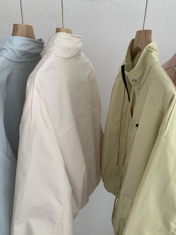 Omalai 刺繍ワークウェアスタンドカラーショートジャケット女性のための 2025 秋の新作長袖ジャケットトップトレンディ 3789|undefined