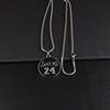 Basketball necklace, universal pendant, simple and elegant design, wholesale