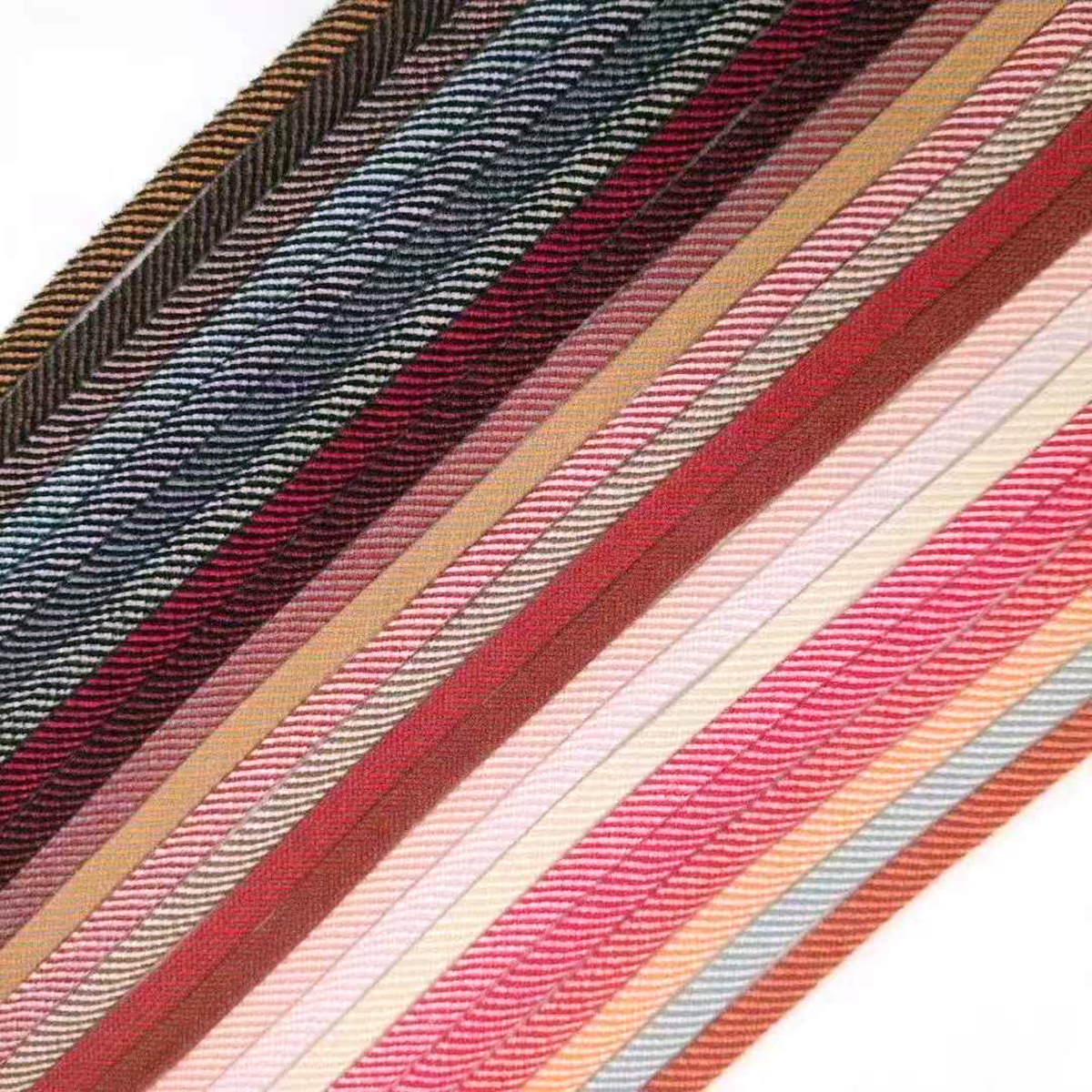 10mm lana de cristal de doble color zebra hueco cintura corda de dibujo corda trenzada corda plana de alta gama de doble color sombrero corda