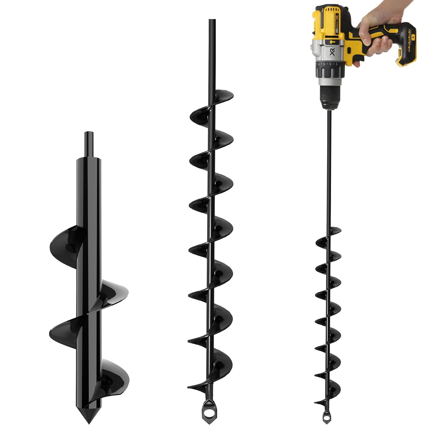厂家直供地钻螺旋杆麻花钻园林植花园菜地松土手电动型地钻钻头