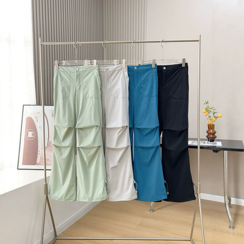 Summer 2026 Didi Brand Women's Parachute Pants, Cool and Sun-Protective Long Pants, Loose Wide-Leg Sti Thin Cuffed Pants Summer 2026 Didi Brand Women's Parachute Pants, Cool and Sun-Protective Long Pants, Loose Wide-Leg Sti Thin Cuffed Pants