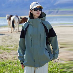 2024 autumn and winter new multi-wear detachable assault coat women's thickened three-proof outdoor waterproof mountaineering suit