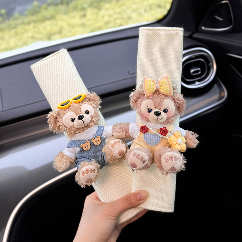 2025 New Cute Shirley Rose Seatbelt Shoulder Pads, Suitable for All Seasons, Couple's Seatbelt Pair, High-end Feel for Women