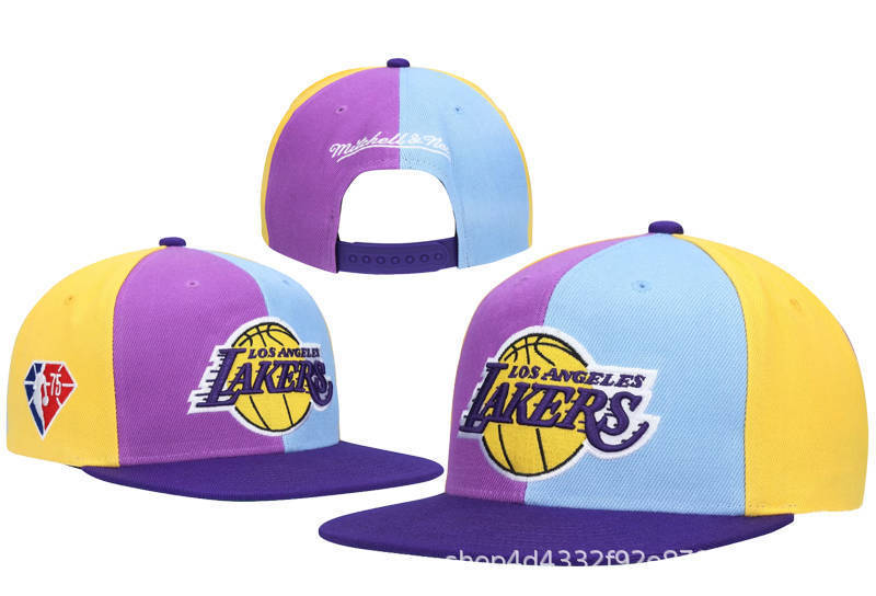 NBA ロサンゼルス レイカーズ バスケットボール ベースボール キャップ フラットつば調節可能なキャップ ヒップホップ ファッション フラットつばキャップ 越境貿易|undefined