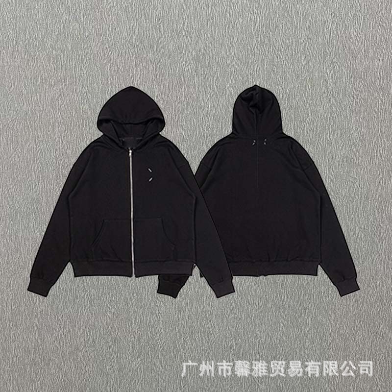 M344 ブラック スウェットシャツ ジャケット